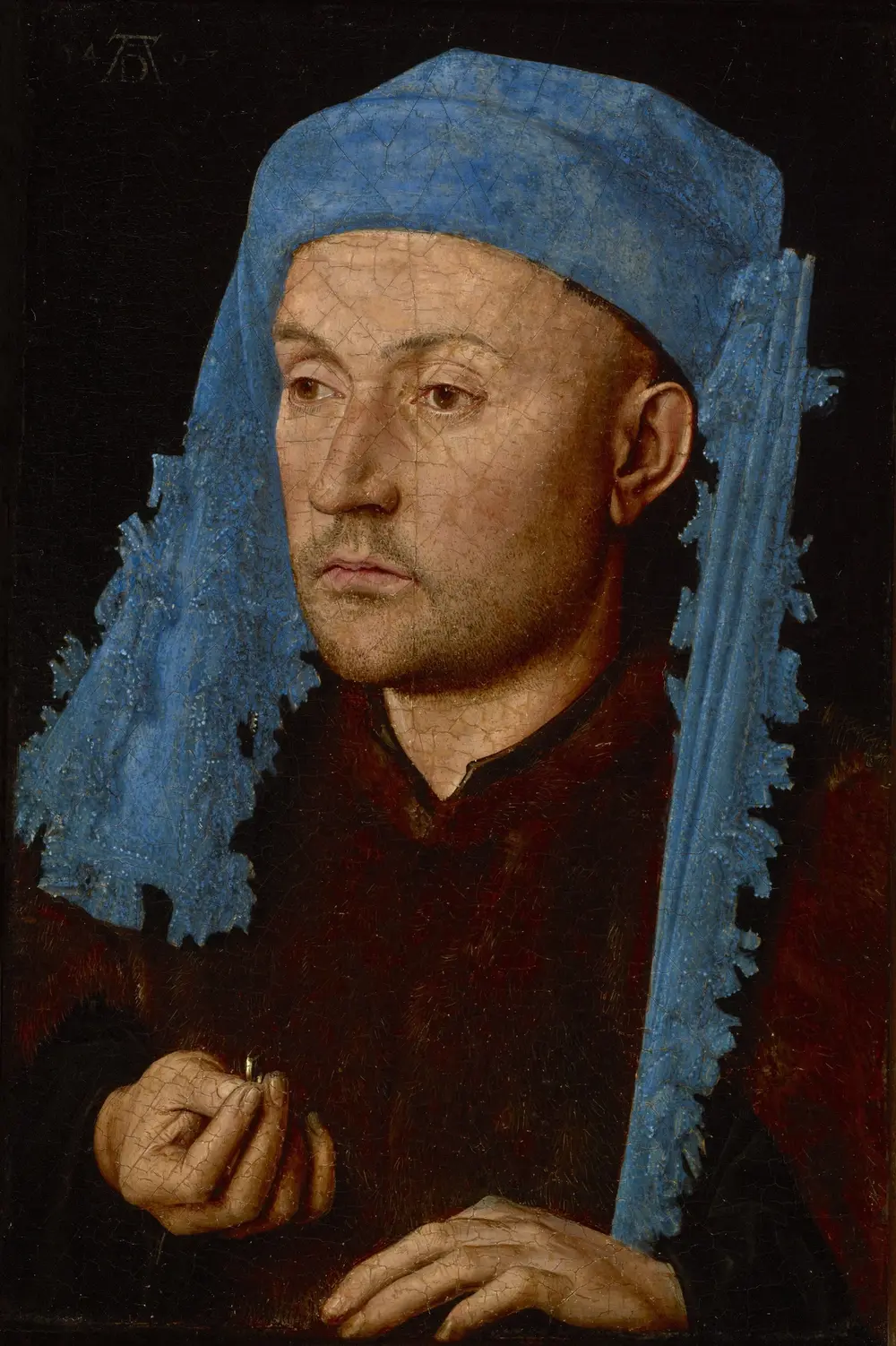 Portrait of a Man with a Blue Chaperon — Jan van Eyck