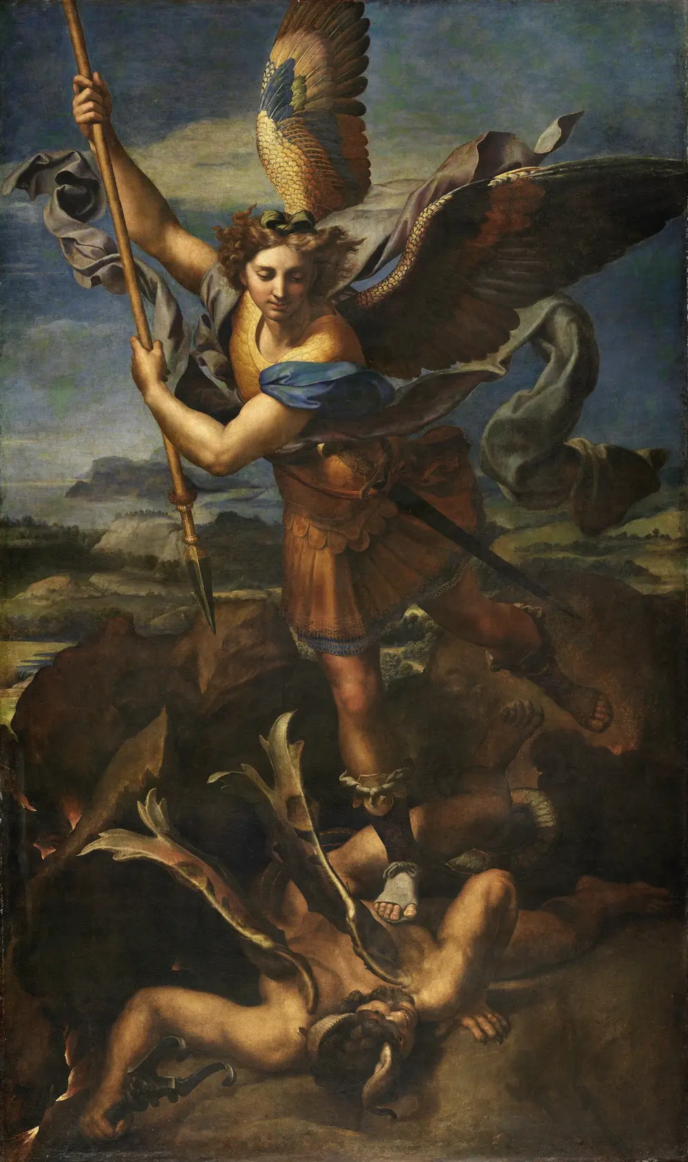 St. Michael Vanquishing Satan — Raphael