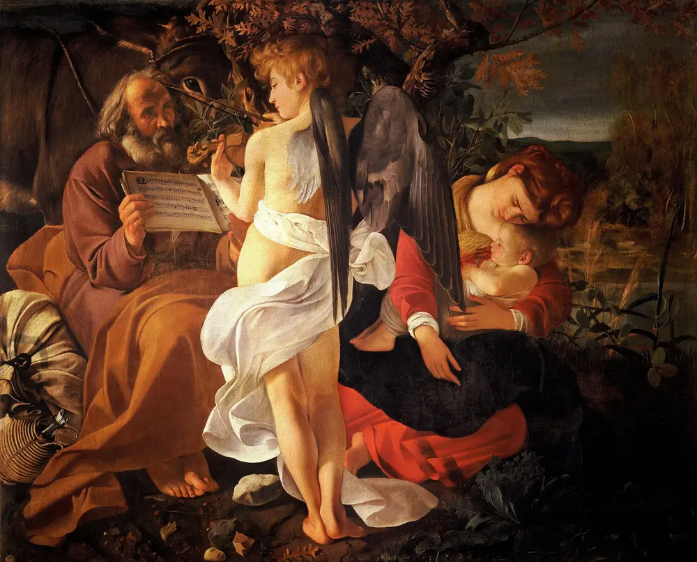 Rest on the Flight into Egypt — Caravaggio