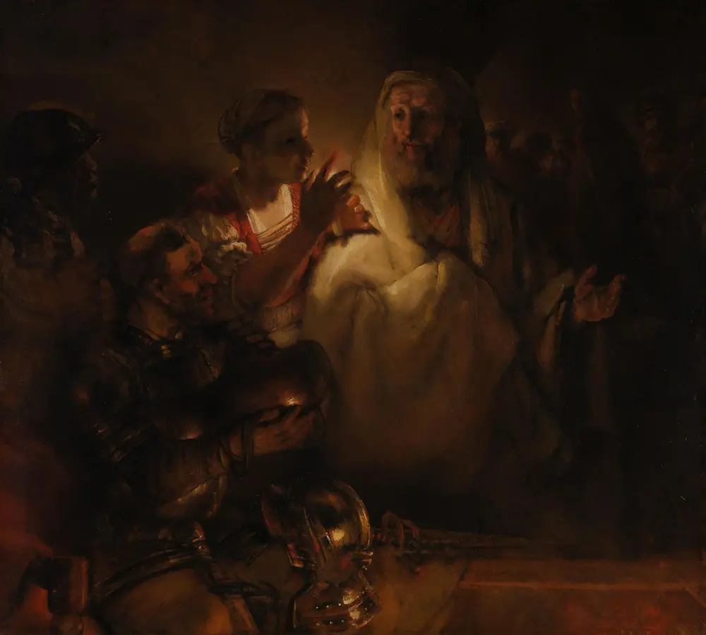 The Denial of St Peter — Rembrandt van Rijn