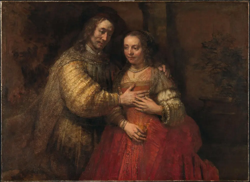 Portrait of a Couple as Isaac and Rebecca, known as 'The Jewish Bride' — Rembrandt van Rijn