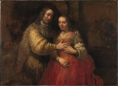 Portrait of a Couple as Isaac and Rebecca, known as 'The Jewish Bride'