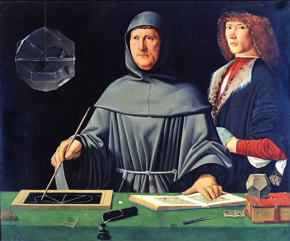 Portrait of Luca Pacioli — Jacopo de' Barbari