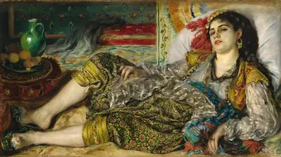 Odalisque / Woman of Algiers — Pierre-Auguste Renoir