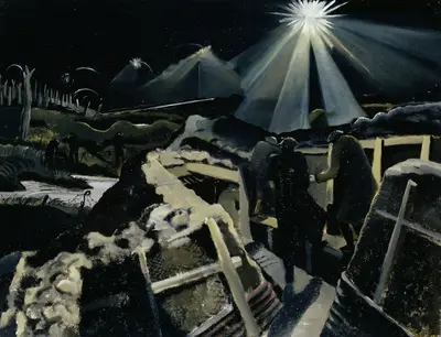 The Ypres Salient at Night Art.IWMART1145