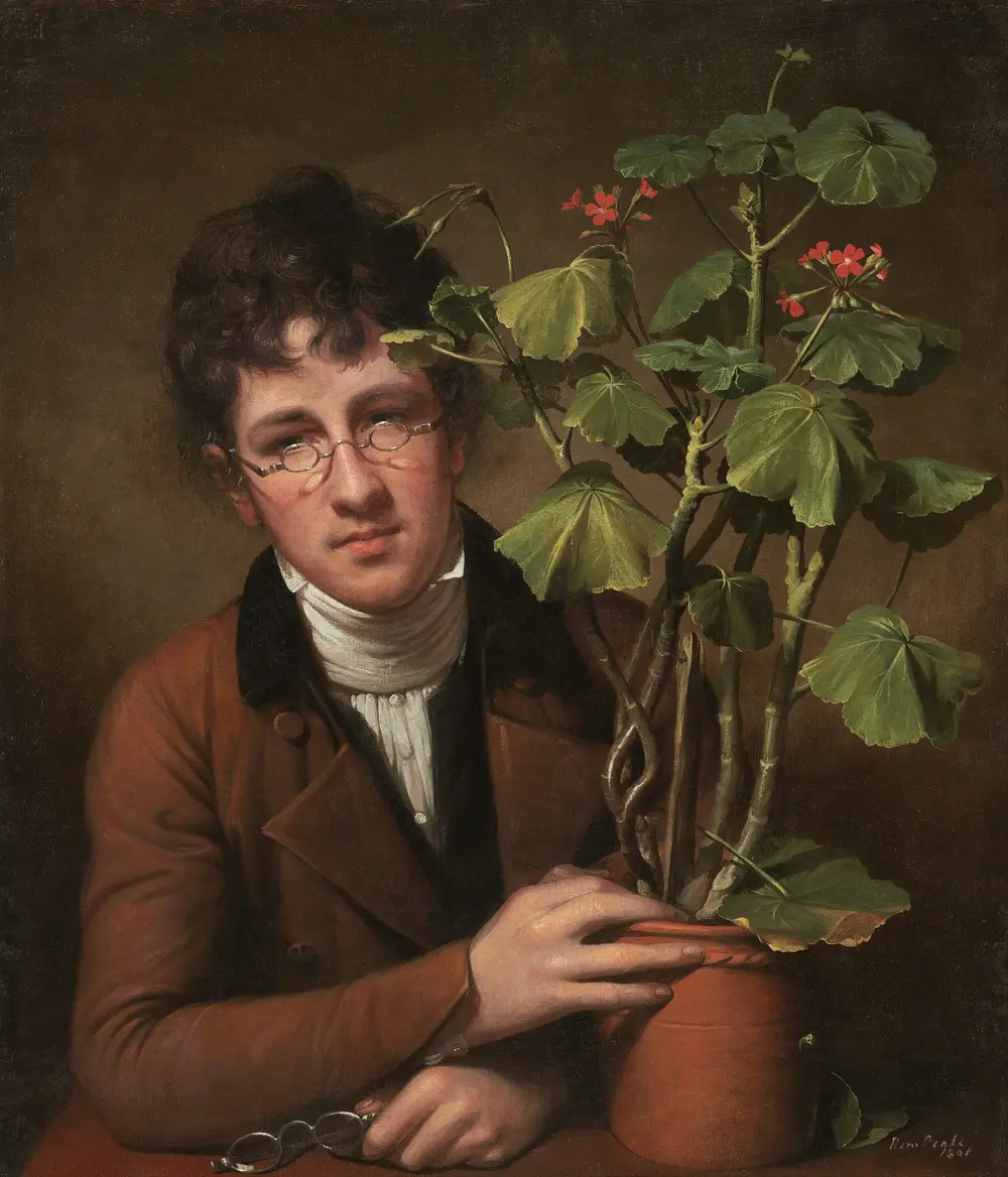 Rubens Peale with a Geranium — Rembrandt Peale