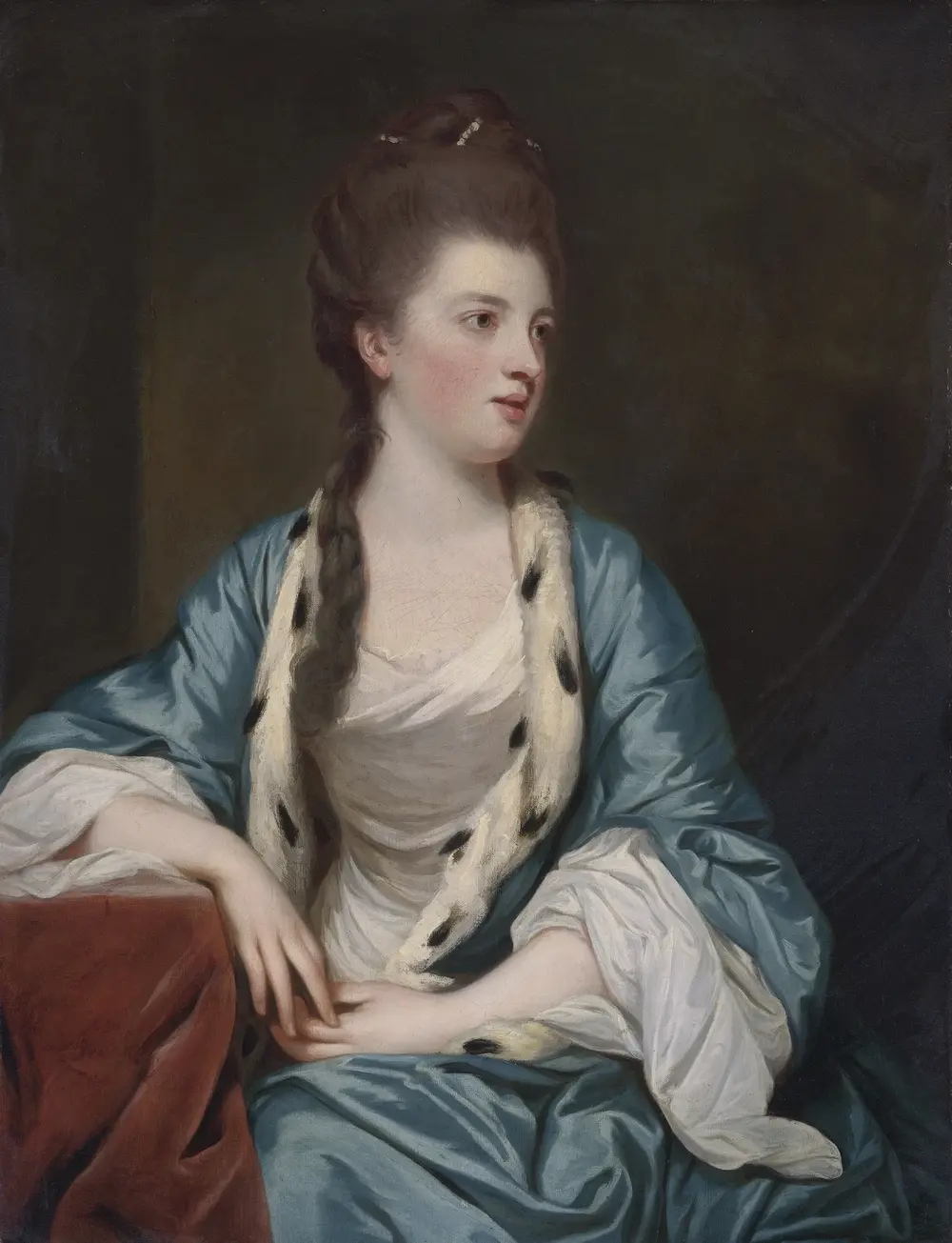 Portrait of Elizabeth Kerr (1745-1780), marchioness of Lothian — Joshua Reynolds