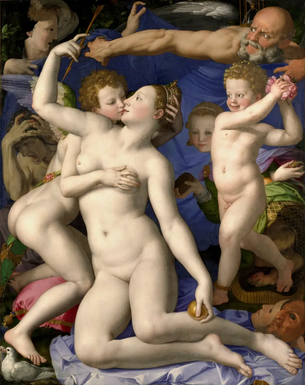 Venus, Cupid, Folly and Time [Allegory of the Triumph of Venus] — Agnolo Bronzino