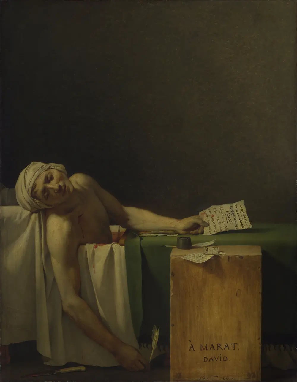 The Death of Marat — Jacques-Louis David
