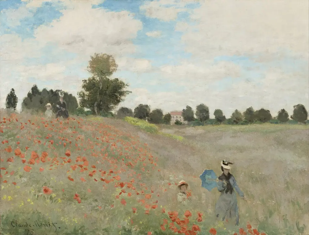 The Poppy Field near Argenteuil — Claude Monet