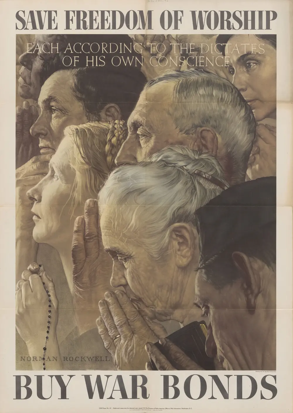 Freedom of Worship — Norman Rockwell