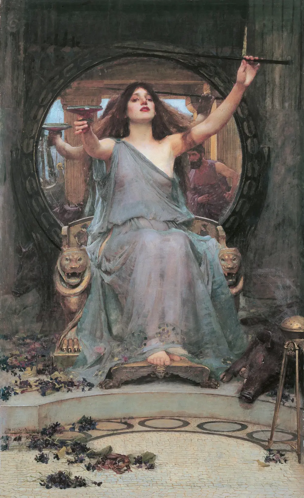 Circe Offering the Cup to Ulysses — John William Waterhouse
