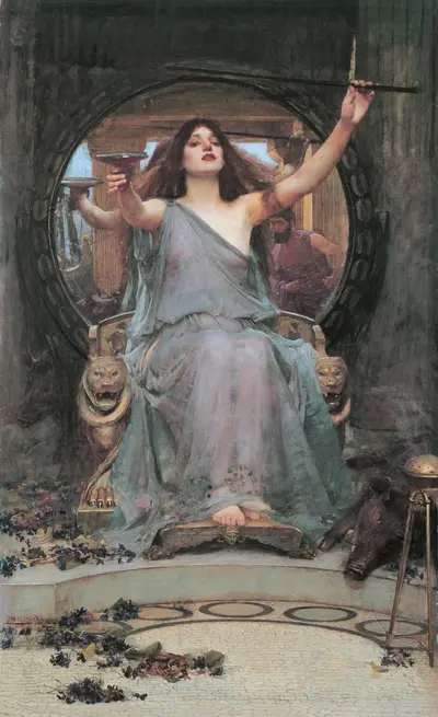 Circe Offering the Cup to Ulysses — John William Waterhouse