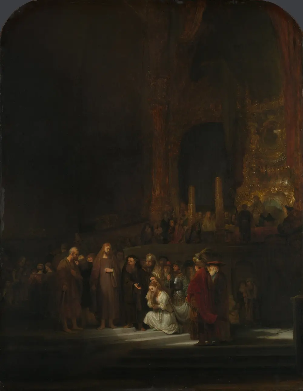The Woman Taken in Adultery — Rembrandt van Rijn