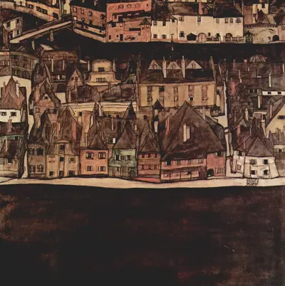 The small town II (View from Bohemian Krumlov)