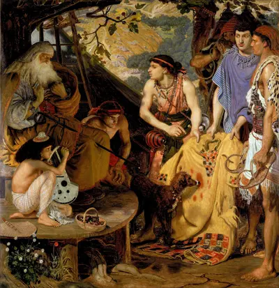 The Coat of Many Colours — Ford Madox Brown