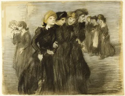 Выход мидинеток — Théophile Steinlen