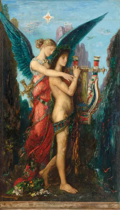 Hesiod and the Muse — Гюстав Моро