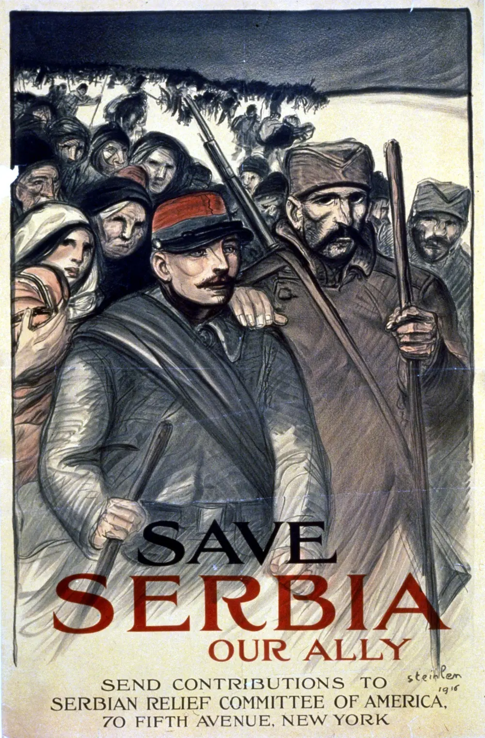 Спасите Сербию, нашего союзника — Théophile Steinlen