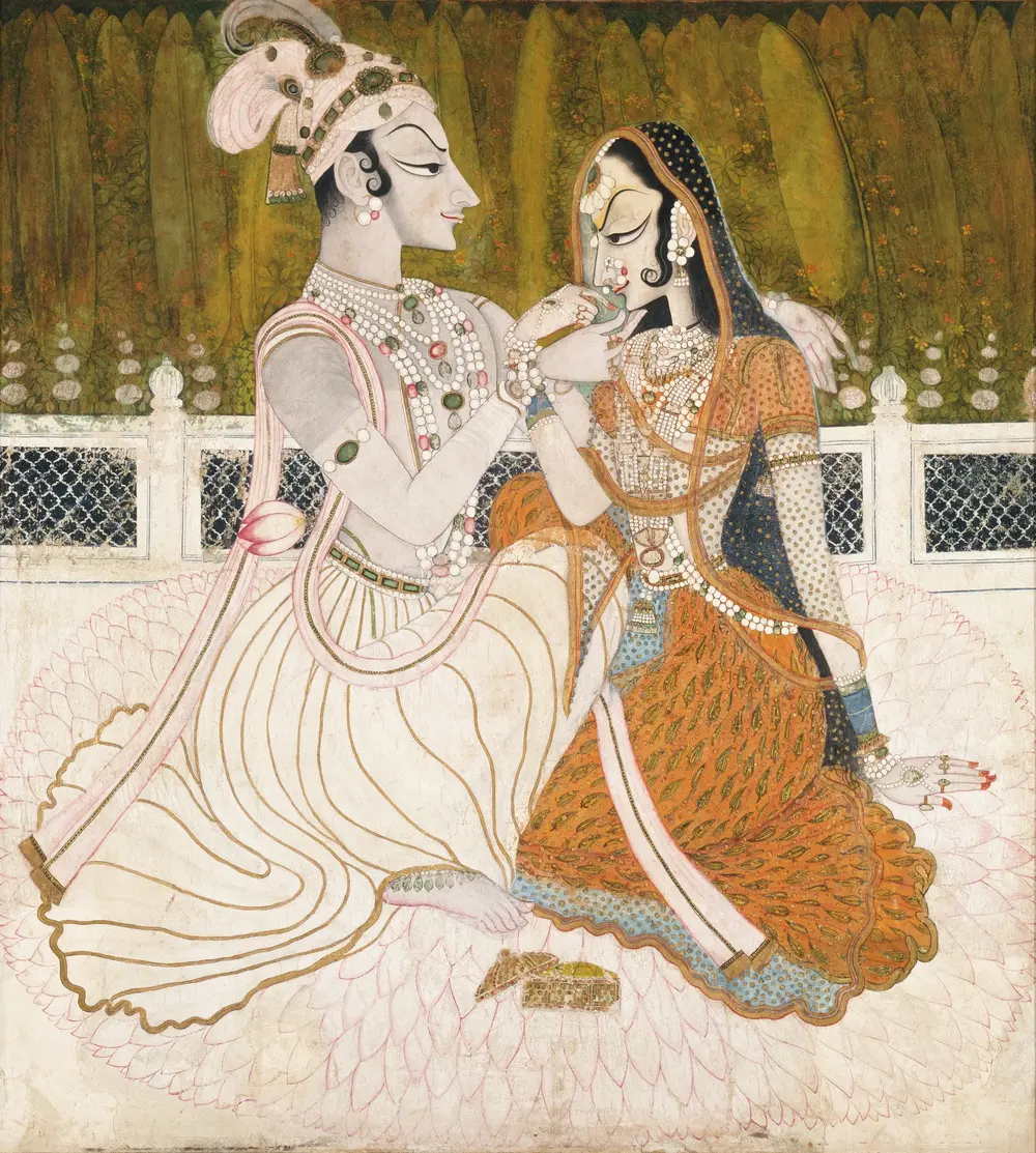 Krishna and Radha — Attributed to Nihâl Chand