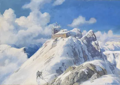 Rudolf Reschreiter Der Zugspitzgipfel — Rudolf Reschreiter